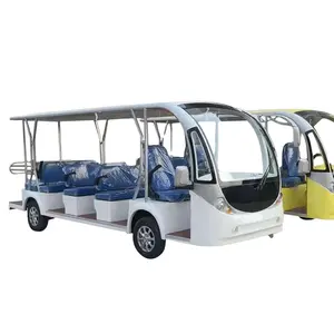 Shuttle New Special 72v Sightseeing Luxury Shuttle Tourist 14 Sets Electric Bus Shuttle