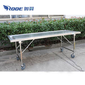 GA204 Mortuary 접는 시체 운영 부검 해부 테이블 Embalming - Product Image 3