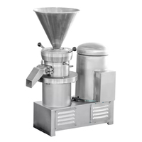 Machine à moulin colloïdal verticale de haute qualité pour la fabrication de pâte de sésame, d'amandes, de tahini, de noix, d'arachides, de beurre, en acier inoxydable