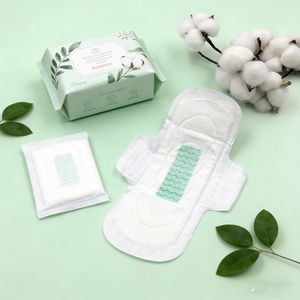 Envío Gratis, Artículo de Venta al por Mayor de Alibaba, Fábrica OEM ODM, Marca Privada, Toalla Sanitaria Ecológica, Toalla Sanitaria Orgánica con Alas - Product Image 1