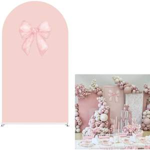 Arc floral rose toile de fond élastique Spandex Stock 2 faces arcs pour douche Fiesta fête décoration murale-usine de gros - Product Image 2