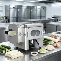 Trancheuse à viande électrique compacte 0,9 kW, double lame, en acier inoxydable, pour comptoir, capacité 160 kg/h, OEM ODM pour la restauration