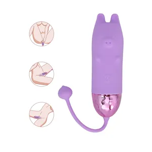 Vibrator listrik 10 frekuensi wanita, grosir, bola vagina menyenangkan kepala ganda