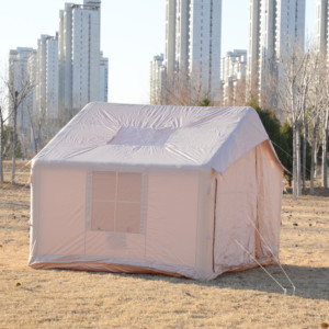Carpa Inflable Grande para Acampar - Carpa Inflable Tipo Cabaña para Varias Personas con Claraboya, Impermeable y Transpirable para Uso Familiar - Product Image 1