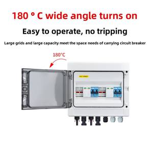 Photovoltaik-Verteilerkasten Kunststoffbox DC500V/1000V Solar-DC-System Innen- und Außenbereich Wasserdichter Staubgeschützter Verteilerkasten - Product Image 3