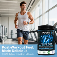 Gummies de protéines de lactosérum isolées (WPI) avec huile MCT et L-glutamine pour la croissance musculaire, la récupération post-entraînement et l'énergie, 60 unités