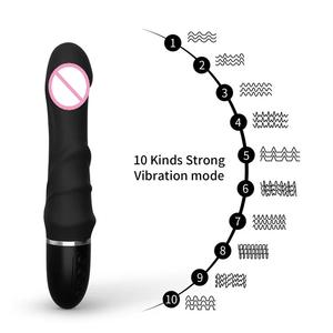 เครื่องนวดซิลิโคน AV แบบสั่น 10 ระดับความถี่ USB - Product Image 5