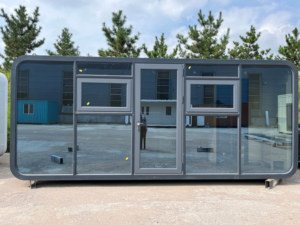 Văn phòng khách sạn sống làm việc hiện đại sang trọng viên nang Pod nhà 20ft 40ft di động di động prefab Apple nhà container để bán - Product Image 3