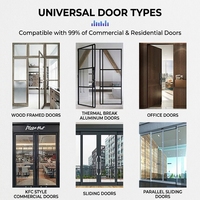 Puertas y Ventanas Abatibles de Aleación de Aluminio con Cerraduras Electrónicas Inteligentes con Código de Huella Dactilar, Llave y Desbloqueo Remoto, con Aplicación Graffiti Gateway