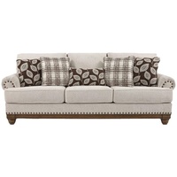 Canapé modulaire en L en bois massif et tissu, style américain, avec dossier capitonné, nouveau design chinois moderne et simple, extensible