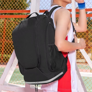 Custom Logo Oxford Unisex Waterproof <strong>Basketball</strong> Backpack Zipper Closure <strong>Shoe</strong> Compartment Letter for <strong>Outdoor</strong> Sports Travel - Product Image 6