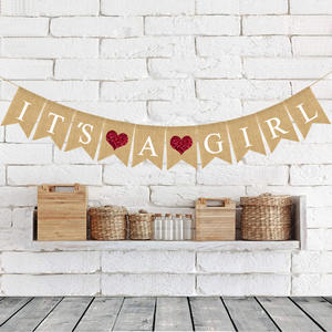 Льняной баннер «Мальчик или Девочка» для вечеринки по определению пола ребенка, гирлянда-флажки в форме ласточки, украшения для вечеринки по определению пола ребенка - Product Image 4