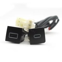 Chargeur rapide pour voiture Double QC3.0 USB PD Chargeur de téléphone Adaptateur d'interface de prise Compatible pour VW Golf 5 Pour VW Golf 6 Accessoires