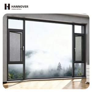 Hannover công nghiệp cấp nhôm cửa sổ cửa sổ cường độ cao swing dễ dàng cài đặt thời tiết khung bền cho - Product Image 1