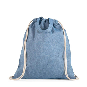 Custom logo Personalized Soft Fabric Calico <b>Canvas</b> Cotton <b>Drawstring</b> <b>Bag</b> with Double String - Product Image 2