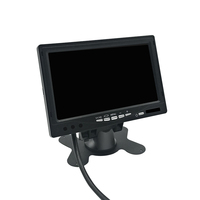 Moniteur de voiture SeemeTech portable 7 pouces IPS LCD VGA TV 4-en-1 4:3 avec aide au recul, télécommande, basé sur Linux, garantie 1 an