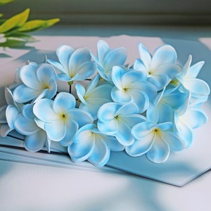 DREA Hawaii Plumeria ibisco capelli fiori <span class=keywords><strong>di</strong></span> schiuma <span class=keywords><strong>di</strong></span> fiori <span class=keywords><strong>di</strong></span> nozze vacanza <span class=keywords><strong>spiaggia</strong></span> decorazione festa naturale sensazione PU fiori d'uovo - Product Image 4