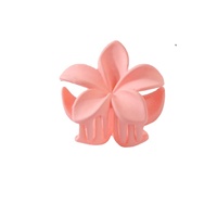 BELLEWORLD Pinces à cheveux en acrylique avec logo personnalisé, motif fleur hawaïenne mignonne de 4 cm, pinces fines colorées pour filles, accessoires capillaires en gros