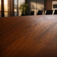 Ensemble de table et chaises de réunion de bureau en bois, moderne et minimaliste, haut de gamme, pour salle de conseil et réunions d'affaires