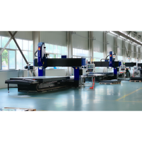 Fraiseuse à portique CNC 3 axes haute précision FANUC DSK2020 pour l'industrie plastique, broche à entraînement par courroie, cône BT40, légère, 0,018 mm