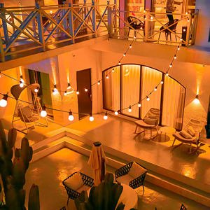 Gghl nhà sản xuất bán hàng trực tiếp G50 Đảng Vòng Hoa Ngoài Trời giáng sinh ballswaterproof PC Chất liệu <span class=keywords><strong>LED</strong></span> điểm nguồn ánh sáng RGB - Product Image 3