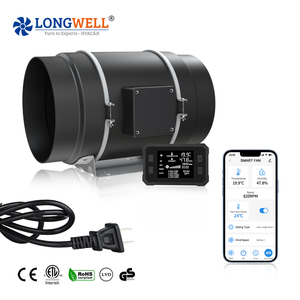 Longwell ứng dụng thông minh kiểm soát 4 5 6 8 inch im lặng mạnh mẽ hydroponics Inline Duct <span class=keywords><strong>Fan</strong></span> EC động cơ quạt ống thông gió - Product Image 2