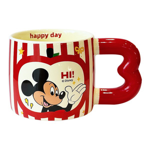 Disney <b>Ceramic</b> <b>Mug</b> With Heart Handle Cartoon Design For Kids And Gifts Spring 2025 - Product Image 3
