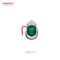 Lampe de navigation LED 12V-24V pour proue et tribord, remplacement, nouvelles lumières vertes et rouges, accessoires marins en acier inoxydable, yacht DAMAVO