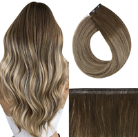 Extensions de cheveux humains vierges Remy non traités, tissage plat, volume et pointes pleines, prix de gros