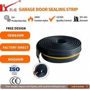 Joint de bas de porte en PVC, anti-poussière, insonorisant, antidérapant, flexible, pour porte de <span class=keywords><strong>garage</strong></span> double - Product Image 1