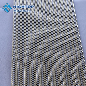 Tùy Chỉnh Màu Vàng Màu Xanh Kiến Trúc Xây Dựng Trang Trí <span class=keywords><strong>Crimped</strong></span> Dây Kim Loại Lưới Cho Thang Máy Hoistway - Product Image 6