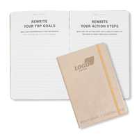 Agenda quotidien laitier exécutif cadeaux personnalisés planificateur académique carnet de notes en cuir PU à couverture rigide avec bande élastique