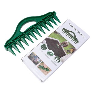 Herramienta de jardinería para semilleros, perforadora manual de plástico para aflojar la tierra, perforadora de agujeros para jardinería doméstica y plantación de vegetales. - Product Image 1