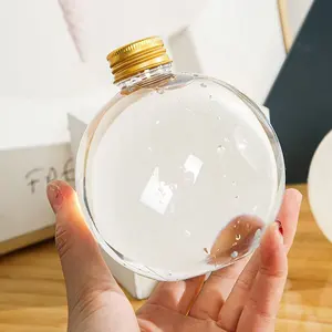 Werkseitige Lieferung 150ml 250ml Großhandel Ball Sphere Glühbirnen form Plastiks aft Getränke flasche Kunststoff Licht Shampoo flasche