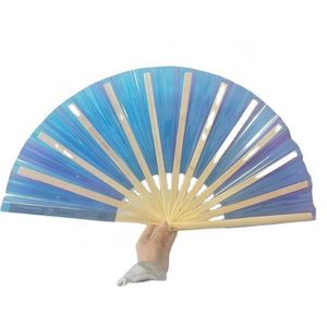 Abanicos Plegables Chinos Vintage de PVC con Diseño Láser, Abanicos de Mano para Taichi y Kung-Fu, Ideales para Decoración de Bodas, Fiestas, Actuaciones y Baile - Product Image 6