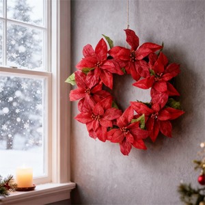 Une <span class=keywords><strong>couronne</strong></span> écologique faite <span class=keywords><strong>de</strong></span> matériaux naturels peut être utilisée pour les fêtes, les festivals et les décorations <span class=keywords><strong>de</strong></span> Noël. - Product Image 4