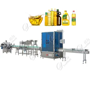 automatic 5 liter 500ml pet bottle edible oil filling sealing machine