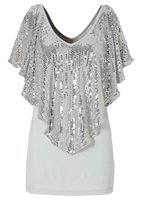 2024 SS col en V paillettes paillettes chemises formelles pour femmes grande taille femmes Blouses et chemises