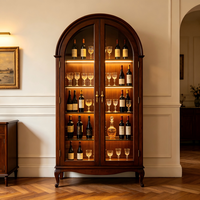 En stock, meuble bar de style continental, finition lisse, meuble de luxe pour le salon, présentoir à vin