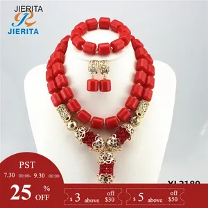 XL2189-venta directa de fábrica, nuevo artículo, accesorios de princesa de coral rojo, joyería