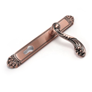 YONFIA 8206P38 manija de <span class=keywords><strong>puerta</strong></span> exterior de aleación de zinc sólido para el hogar de bronce antiguo tradicional manija de cerradura de <span class=keywords><strong>puerta</strong></span> de palanca de jardín para casa - Product Image 6