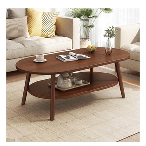 Coffee <strong>Table</strong> W/Storage Shelf 2 Tier Wooden <strong>Cocktail</strong> <strong>Table</strong> Sofa Accent Tea <strong>Table</strong> Living Room Home Office Small Furniture Center - Product Image 4