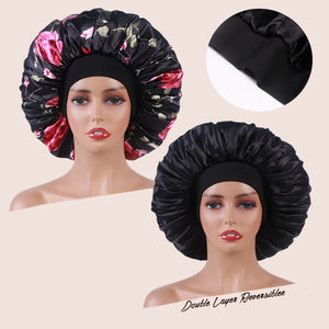 <span class=keywords><strong>Bonnet</strong></span> en Soie pour Femmes, <span class=keywords><strong>Bonnet</strong></span> de Nuit Double Couche en Satin pour Cheveux Bouclés Naturels, <span class=keywords><strong>Bonnet</strong></span> de Sommeil Unisexe <span class=keywords><strong>avec</strong></span> Bord Élastique - Product Image 1