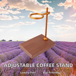 Support à café pour infusion manuelle réglable en hauteur, réutilisable et écologique, ensemble de cafetière à infusion manuelle avec support pour filtre à café - Product Image 2