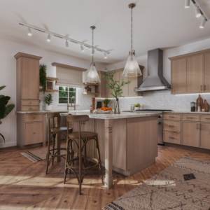 도매 현대식 목재 미국 표준 주방 캐비닛 맞춤형 주방 가구 MDF 캐비닛 주방 가구 - Product Image 5