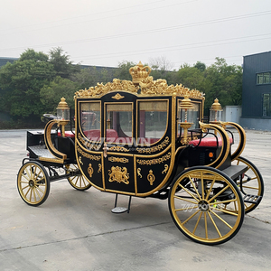 Calèche électrique royale à 4 roues, alimentée par batterie, pour 2 à 4 personnes, style rétro traditionnel, usage touristique - Product Image 1