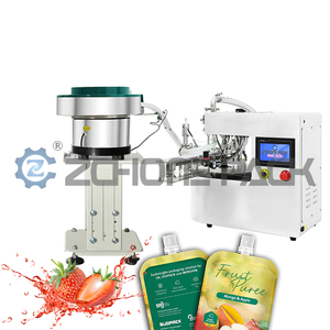 Máquina de llenado, sellado y etiquetado de cuatro cabezales, totalmente automática, tipo boquilla, para pastas envasadas en bolsas de plástico, fácil de operar, características clave y - Product Image 5