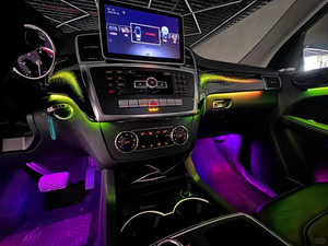 SJC 64 Color Galaxy Style Car Ambient Light pour <span class=keywords><strong>Mercedes</strong></span> Benz GLE/GLS/<span class=keywords><strong>GL</strong></span>/ML W166 X166 LHD, éclairage LED intérieur, barre lumineuse 12v, éclairage automobile - Product Image 4