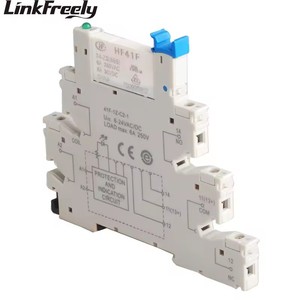 HF41F24-ZS 41F-1Z-C2-1 1 unidad Relé delgado para carril DIN, soporte de relé de potencia para PCB, bobina 24VDC, contacto 6A 250VAC, módulo de relé de voltaje - Product Image 3