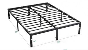 Warehohome Use Iron Durable Heavy-Duty King Size Metal Living Room Bedroom Furniture Platform Hotel Adjustable Framed <b>Bed</b> Frame - Product Image 4